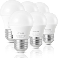 Small LED Ceiling Fan Light Bulbs, 6 Watt A15 Led Bulb E26 Daylight 5000K 60Watt