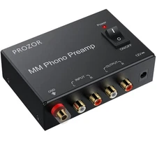 12V Phono Preamp Preamplifier Mini Stereo Audio Turntable Low Noise MM RCA Input