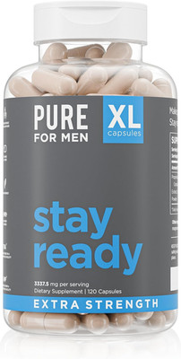 Pure for Men Stay Ready Fiber Extra Strength Supplement | Digestive Regularity |