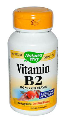 Nature's Way Riboflavin Vitamin B2 100 Capsules Exp 2/28/27