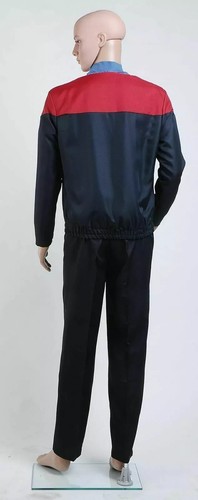 Star Trek Voyager Command Uniform Red Full Set Halloween Cosplay Costume - Picture 6 of 8