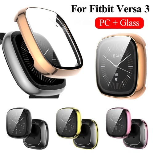 Hard Bumper PC Case with HD Screen Protector for Fitbit Versa 3/Sense USA Seller - 第 6/12 張圖片