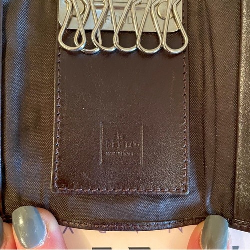 FENDI Zucca Monogramm Print Braun Canvas Leder 6 Schlüsselringe Etui Geldbörse - Bild 8 von 12
