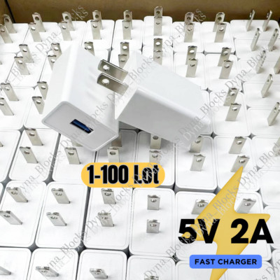 USB Fast Wall Charger Charging Block For iPhone 8 7 14 12 13 Samsung Google Lot
