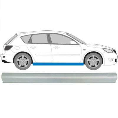 Für Mazda 3 BK 2003-2009 Schweller Reparaturblech / Rechts = Links / Symmetrisch