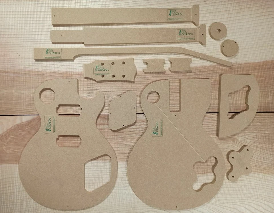 '59 LP Schablonen für Gitarrenbau Templates z.B. Gibson Les Paul Reparatur