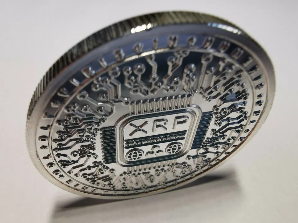 XRP Inspired Coin | .999 Silver Crypto Coin | Deluxe Display Case - Image 2 of 4