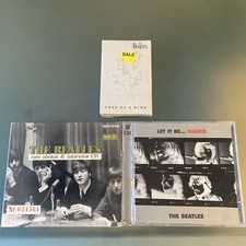 THE BEATLES 3 LOT: FREE AS A BIRD Cassette SEALED , Let It Be Naked, Rare Photo