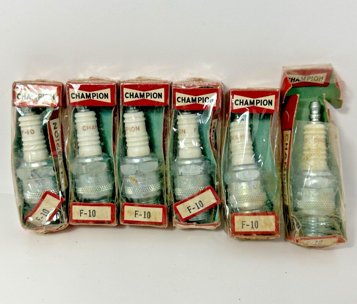 6pc Champion Spark Plugs F-10