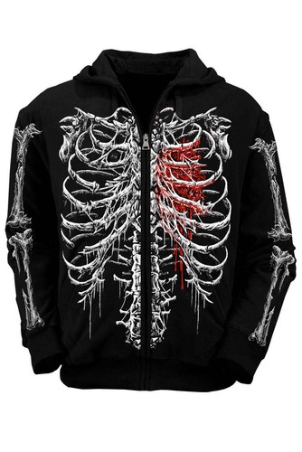 Sudadera con capucha Bleeding Heart Skeleton - Imagen 19 de 31
