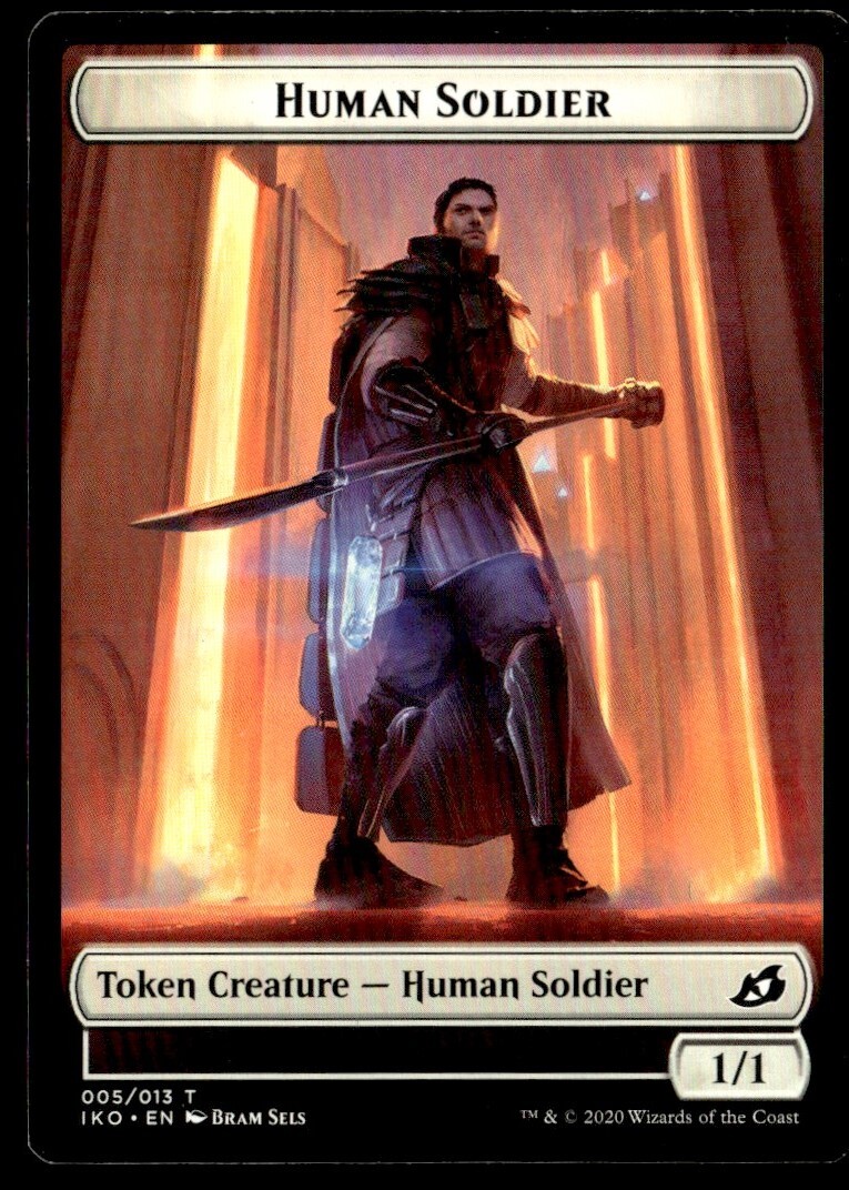 2020 Double Masters Human Soldier Token Common #5 MTG Card