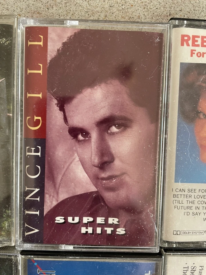 Vintage Cassette Singles Lot of 6 Country Music Alabama, Reba, Vince, Alan, Oak Foto 3 de 4