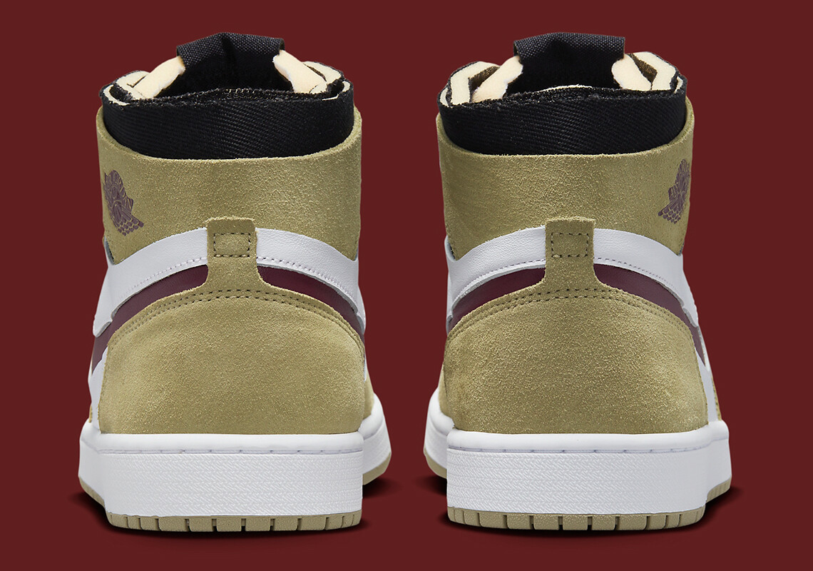 Nike Air Jordan 1 Zoom CMFT Neutral Olive Cherrywood Red White