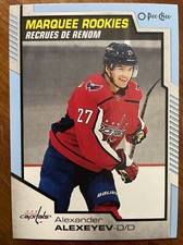 20-21 UD Series 2 Hockey Blue Marquee Rookies 639 Alexander Alexeyev