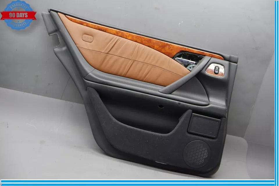 96-03 Mercede E430 E320 W210 Panel de puerta interior del conductor trasero izquierdo negro OEM Foto 3 de 4
