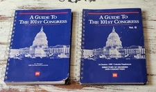 VG A Guide to the 101st Congress 1st Session 1989 Datebook/ Calendar Vol 1 & 2