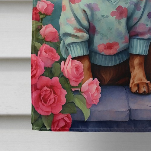 Sussex Spaniel Two Hearts Flag Canvas House Size DAC4702CHF - Picture 4 of 4