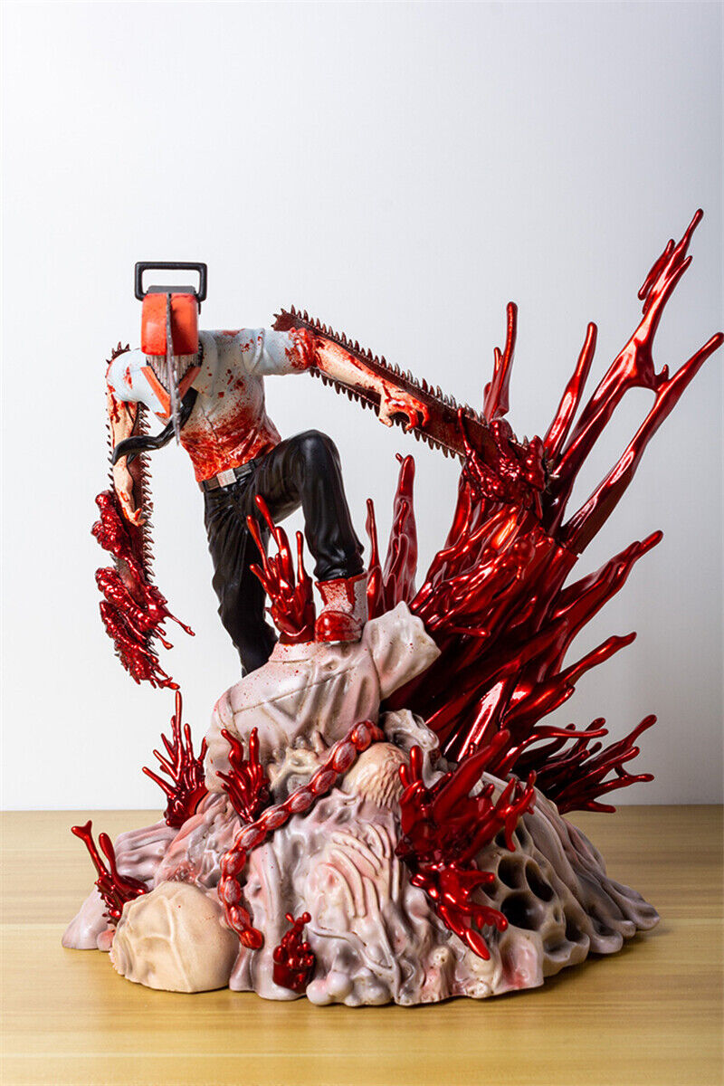 Estatua Action Figure Anime Chainsaw Man - Estatua Denji PVC 28cm Pronta  entrega