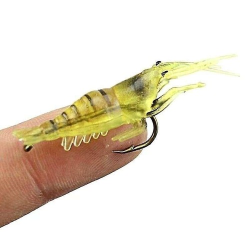 Sidewinder Sand Anguilla Esca Basso Merluzzo Pollock Jelly Lures 10 PZ Gamberetti Pesce Merluzzo - Foto 13 di 21