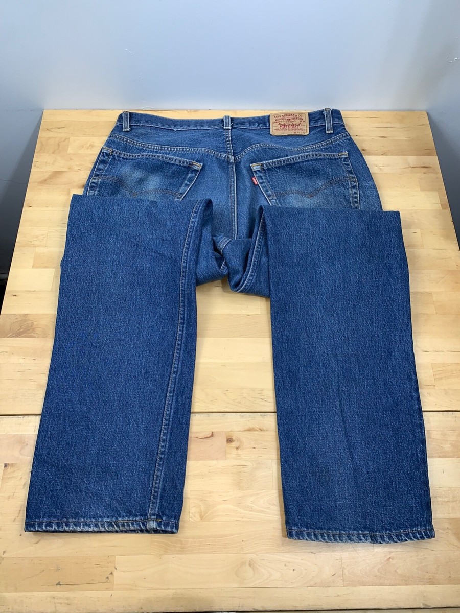 Vtg 90s Mens Levis 501 0000 XX 38x32 Blue Denim Jeans Made in USA 