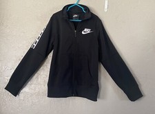 Nike Boy  s Black Full Zip Hoodie Medium EUC