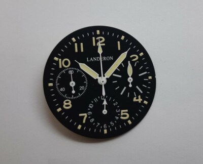 CADRAN LANDERON TYPE20 AIGUILLES LUMINOVA 30MM MOUVEMENT SEA-GULL TY2902-ST1902 