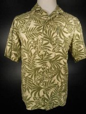 Tropical Men's Medium Columbia Multi-Color Floral Short Sleeve Button Shirt GUC