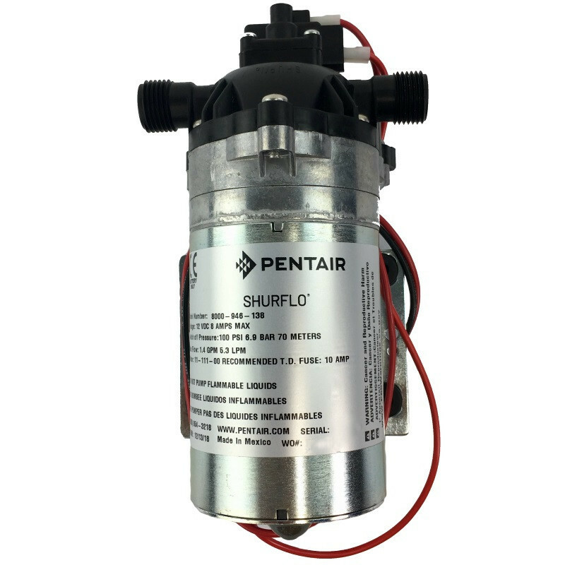 SHURFLO 100 PSI Pumpe 5 L/min Wassergespeist Polsystem Shurflo 100Psi Pumpe 5,2 Lpm Für Wasserzuführende Polsysteme Mit 100 PSI Pumpe 5 Liter Pro Minute