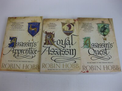 Robin Hobb Lot All 3 Farseer Trilogy Assassin's Apprentice Royal Assassin Quest