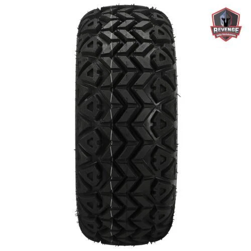 12" Black Steel Golf Cart Wheels and Tires Combo (20x10-12) Set of 4 Foto 3 de 4