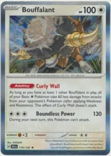 BOUFFALANT 119/142 STELLAR CROWN POKEMON (HOLO, NM)