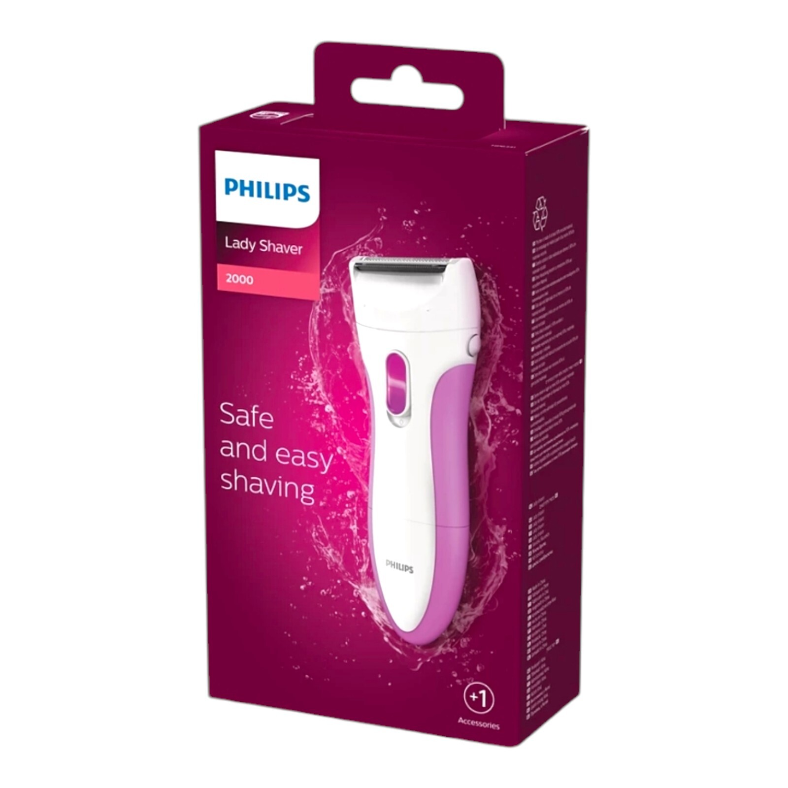 Philips Lady Shaver 2000 Cordless Wet & Dry Whole Body Shaving Shave