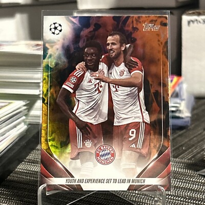 2023-24 Topps UEFA Club Competition Bayern Munich Kane Bavarian Bromance Inferno