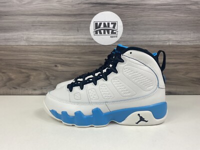 Nike Air Jordan 9 Retro White Black Powder Blue Kids Women's GS
