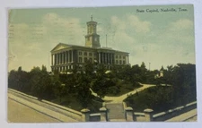 Vintage Postcard c1910 ~ Early View of State Capitol  ~ Nashville Tennessee TN