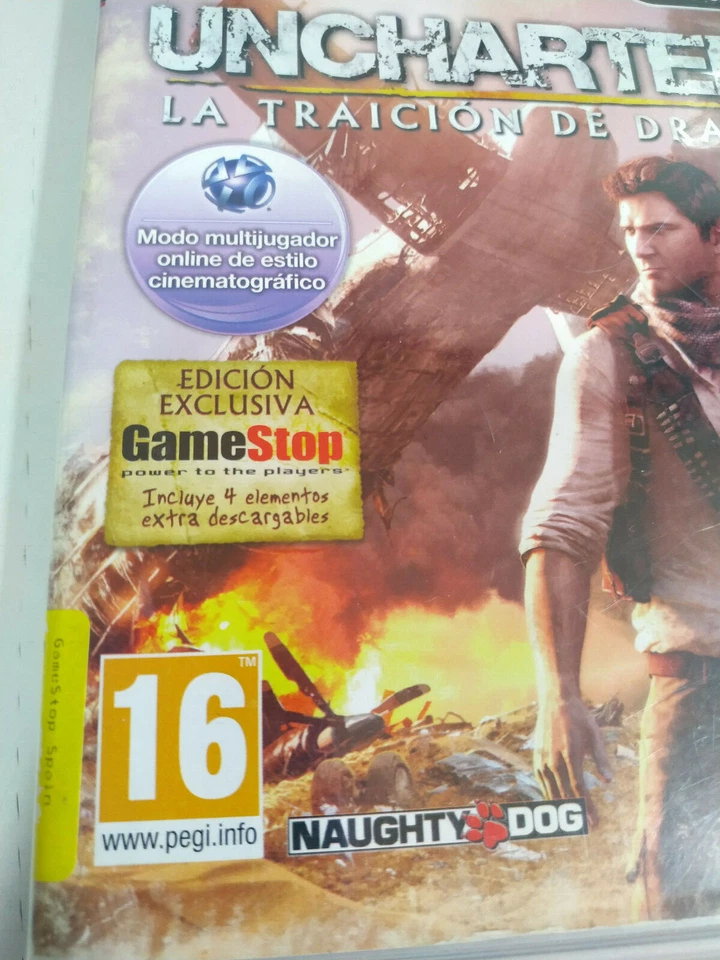 PLAY STATION 3 PS3 UNCHARTED 3 LA TRAICION DE DRAKE EDICION GAME STOP PAL ESPAÑA, foto 2 de 5