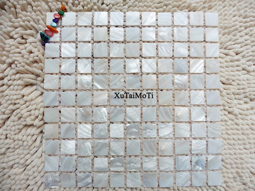 white shell mosaic mother of pearl kitchen backsplash bathroom wall shower tile - Picture 4 of 6