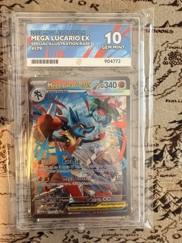 Mega Lucario Ex 179/132 SIR ACE 10 Gem Mint