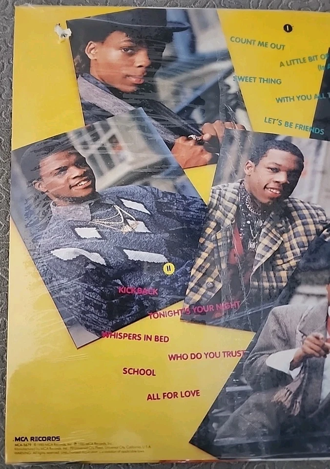 New Edition 1985 Pressing Lp Of All For Love A Sealed Copy Never Been Opened Foto 4 de 4