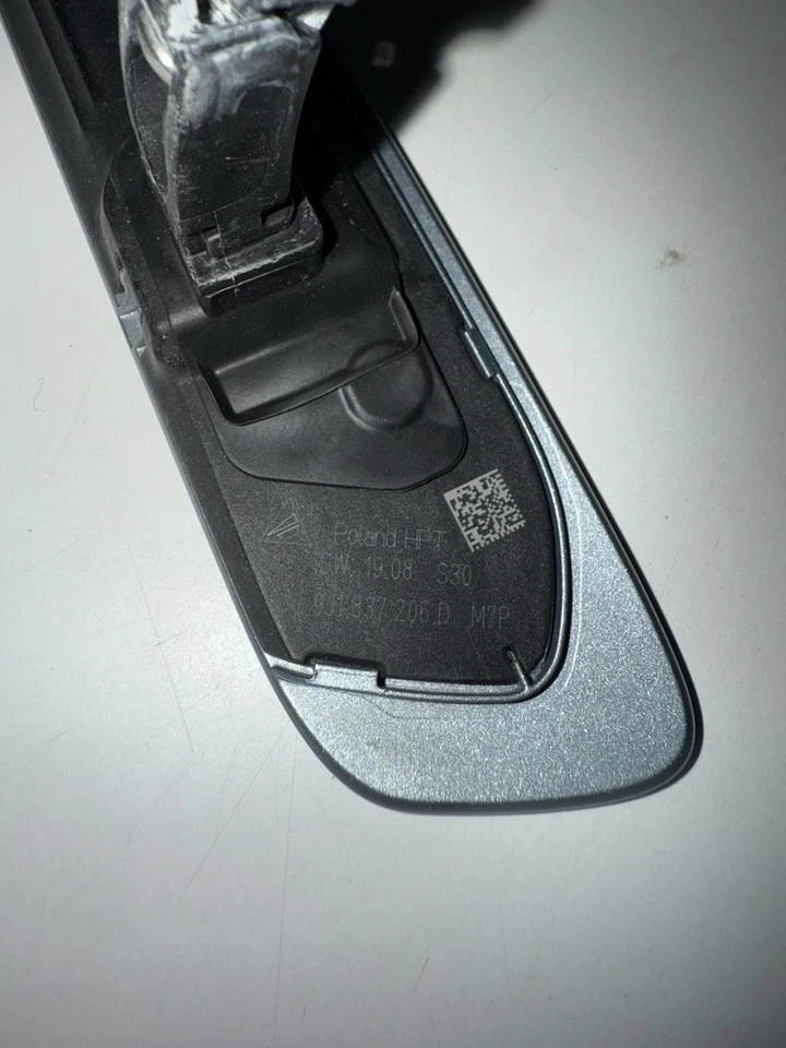 Manija de puerta exterior delantera derecha Porsche Taylor 2020-2024 9J1837206D M7P plateada Foto 4 de 4