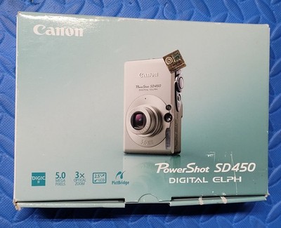 Canon PowerShot Digital ELPH SD450 / Digital IXUS 55 5.0MP Digital Camera -...