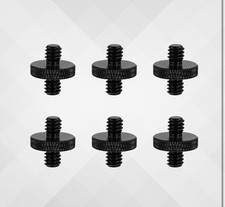6pcs Mic Stand Adapter 1/4" Male to 1/4" Male Mic Screw Adapter Sturdy Alumin...