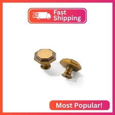 khtumeware 2 Pack 1-1/4 Inch Antique Brass Cabinet Knobs Vintage Antique Bronze
