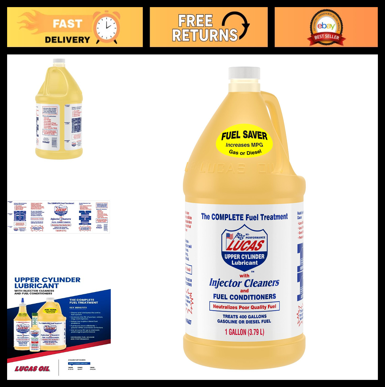 Fuel Treatment 1 Gallon - High-Performance Engine Cleaner & 