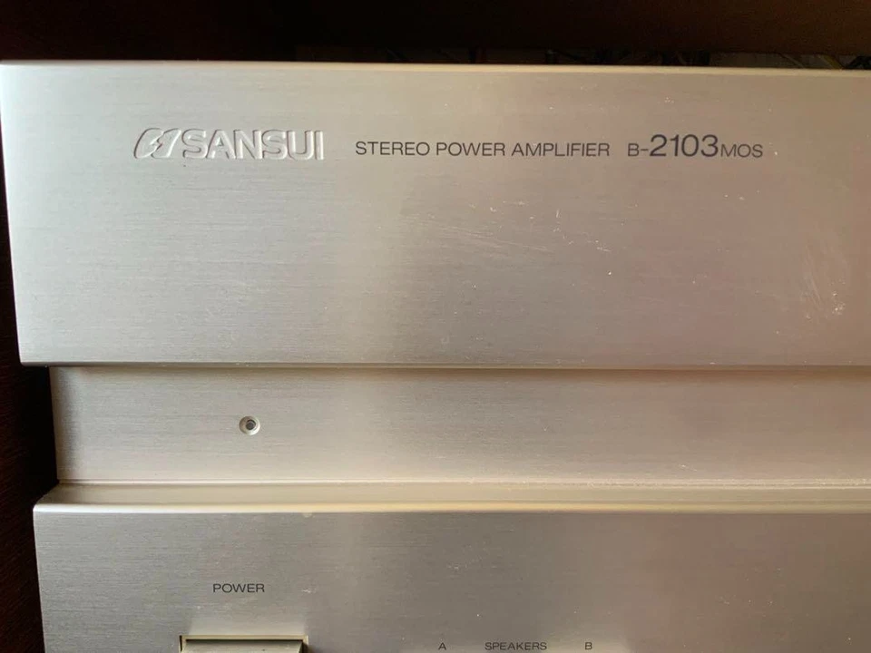 SANSUI B-2103MOS POWER AMPLIFIER JAPAN VINTAGE HIGH-END WORKING STEREO AMP - Image 2 of 3