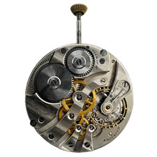 Antique 12s E. Howard Porcelain Single Sunk Dial Pocket Watch Movement Series 7