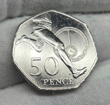2004 Roger Bannister 4 Minute Mile 50p Coin.  #632