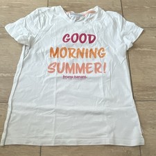 bruno banani Damen T-Shirt weiß kurzarm Rund...