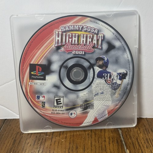Sammy Sosa High Heat Baseball 2001 (Sony PlayStation 1, PS1) Disc Only