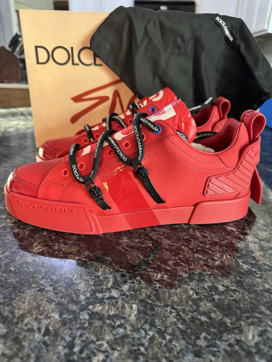 Size 9.5 - Dolce&Gabbana Dolce & Gabbana Portofino White Red for